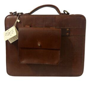 Satchel & Page Port Series Portfolio 13" Italian Vegetable Tanned Leather New